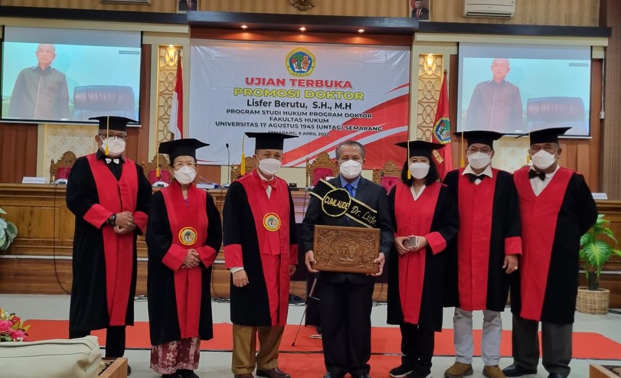Hakim Pengadilan Negeri Pati Raih Doktor di Untag.