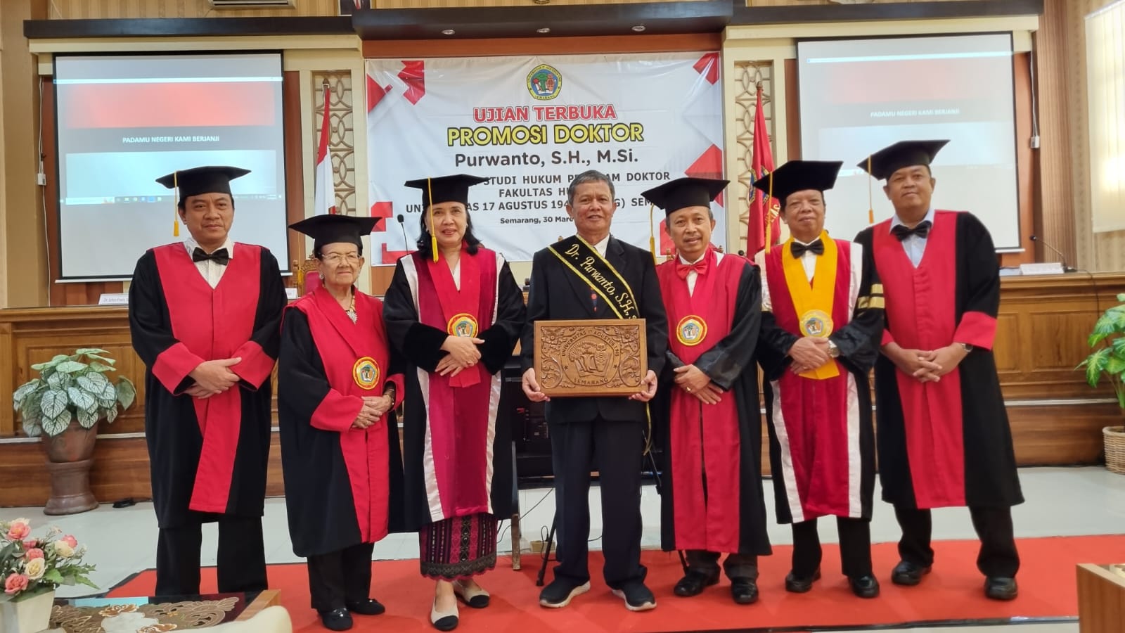 Sempurnakan Sistem Pergantian Antar Waktu DPR, Dosen Untag Purwanto Raih Doktor