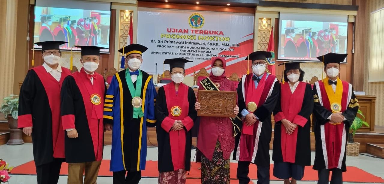 Ujian Promosi Doktor Untag "Regulasi Kekarantinaan Terhadap Penanggulangan Covid 19 Belum Optimal."