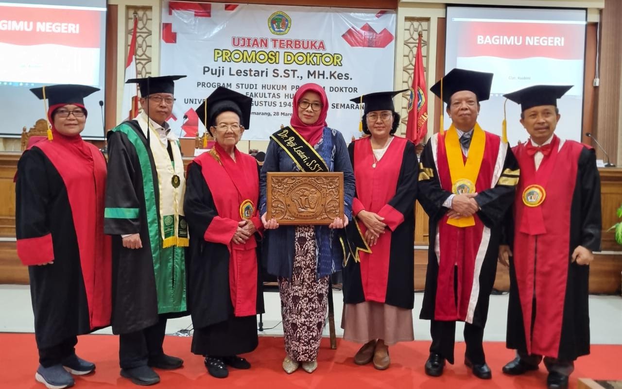 Upayakan Perlindungan Hak Balita, Puji Lestari Raih Doktor di Untag