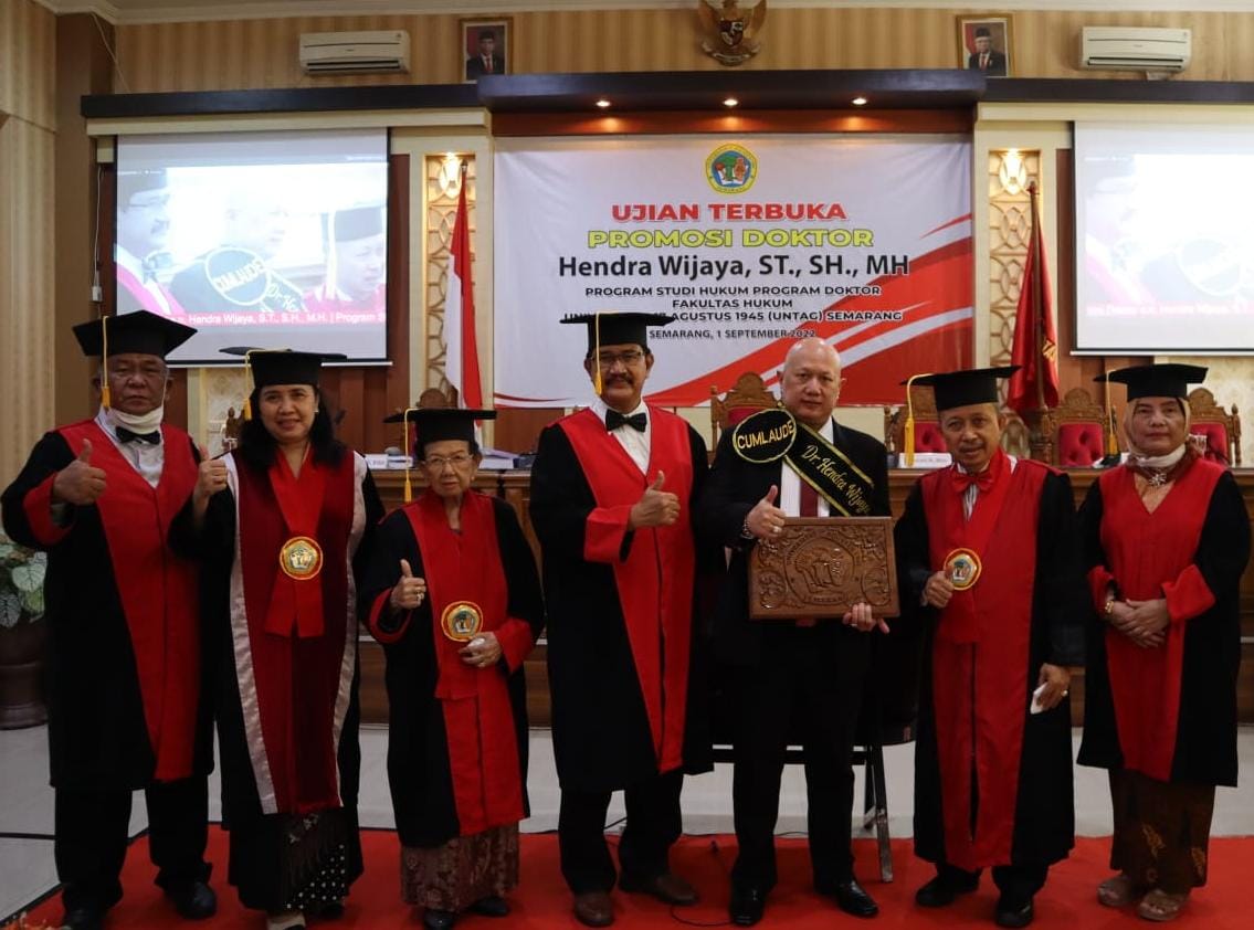Teliti Kartu Kredit, Ketua DPC Ferari Semarang Raih Doktor di Untag.