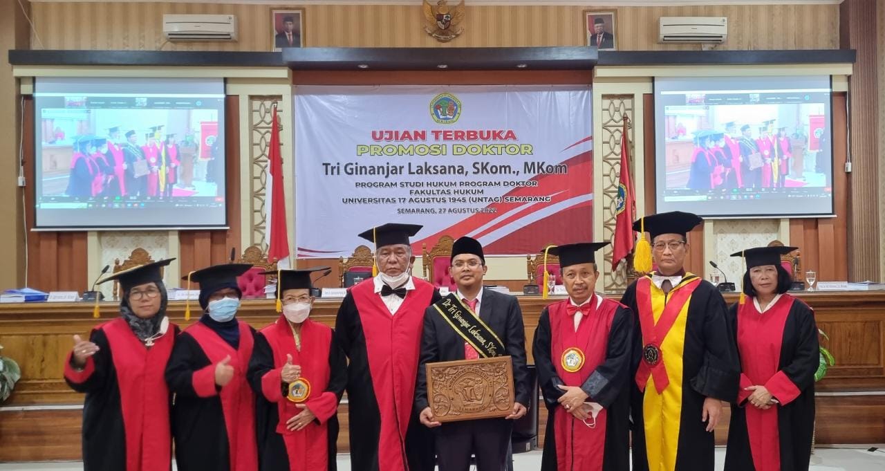 Dosen Institut Teknologi Telkom Purwokerto Raih Doktor di Untag