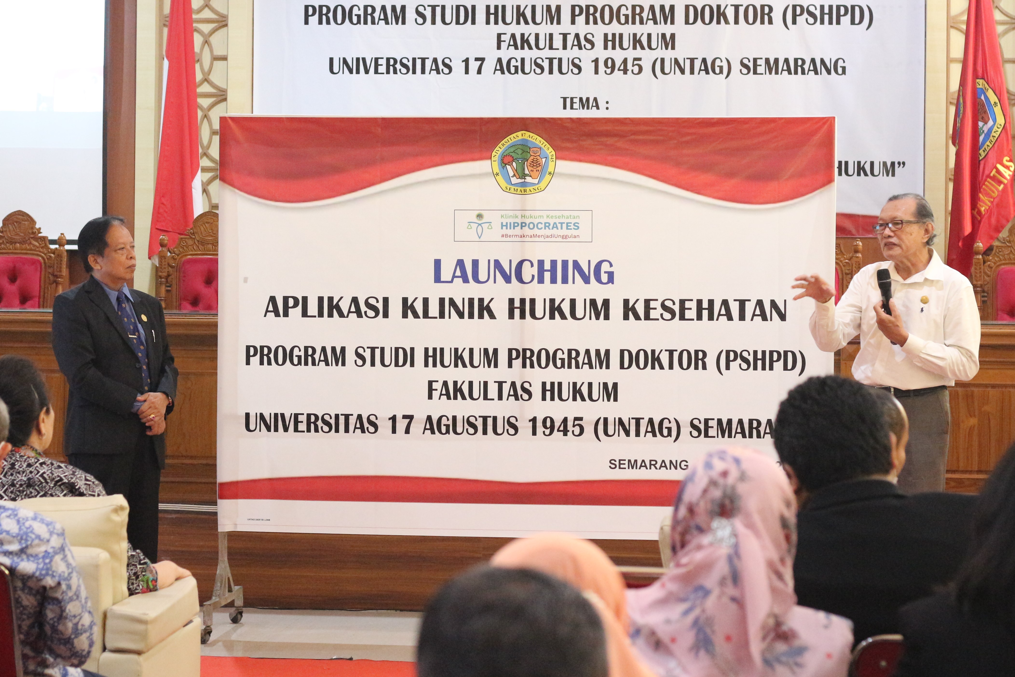 PSHPD Untag Launching Aplikasi "Klinik Hukum Kesehatan Hippocrates"