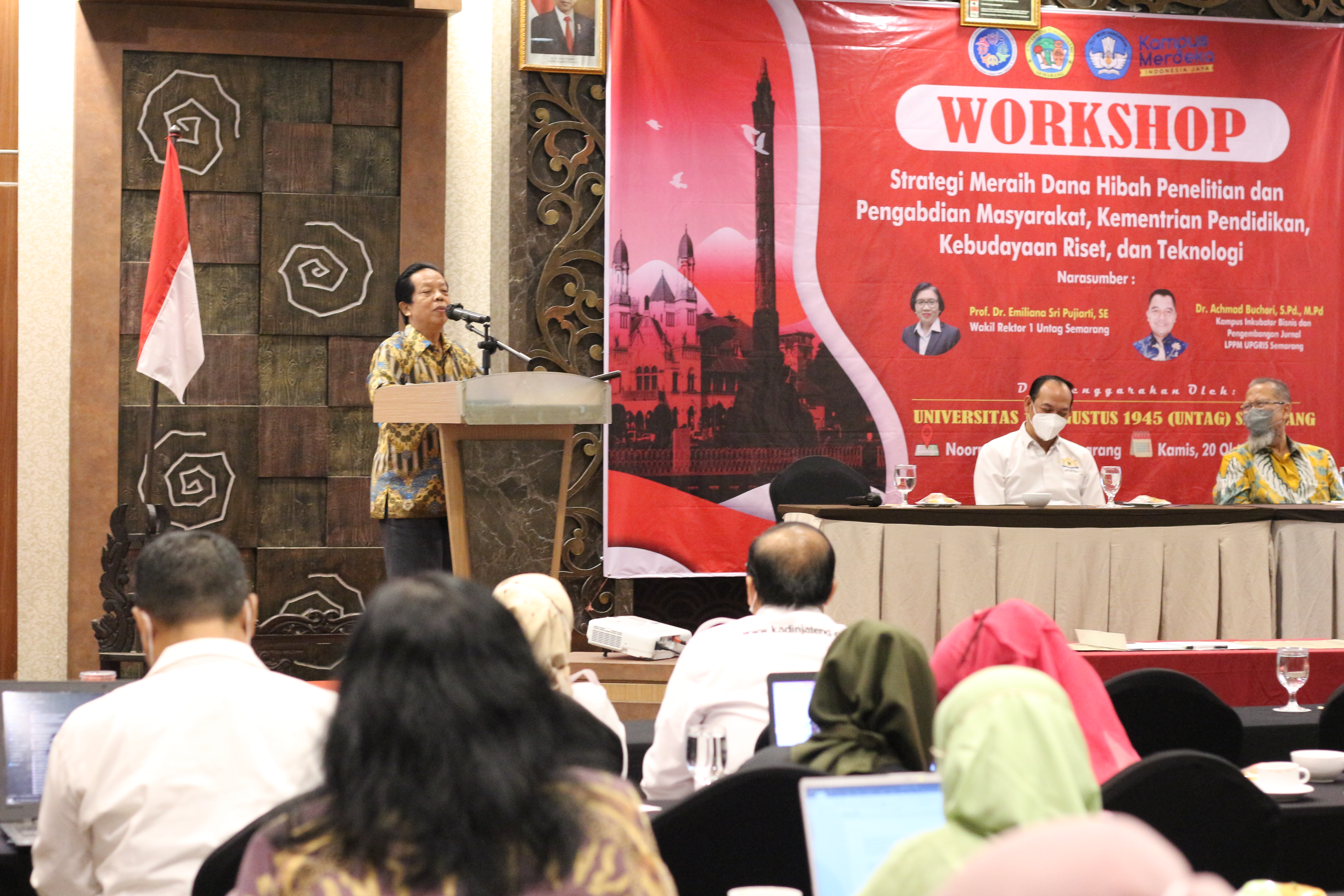 Untag Gelar Workshop Strategi Meraih Dana Hibah Penelitian dan Pengabdian