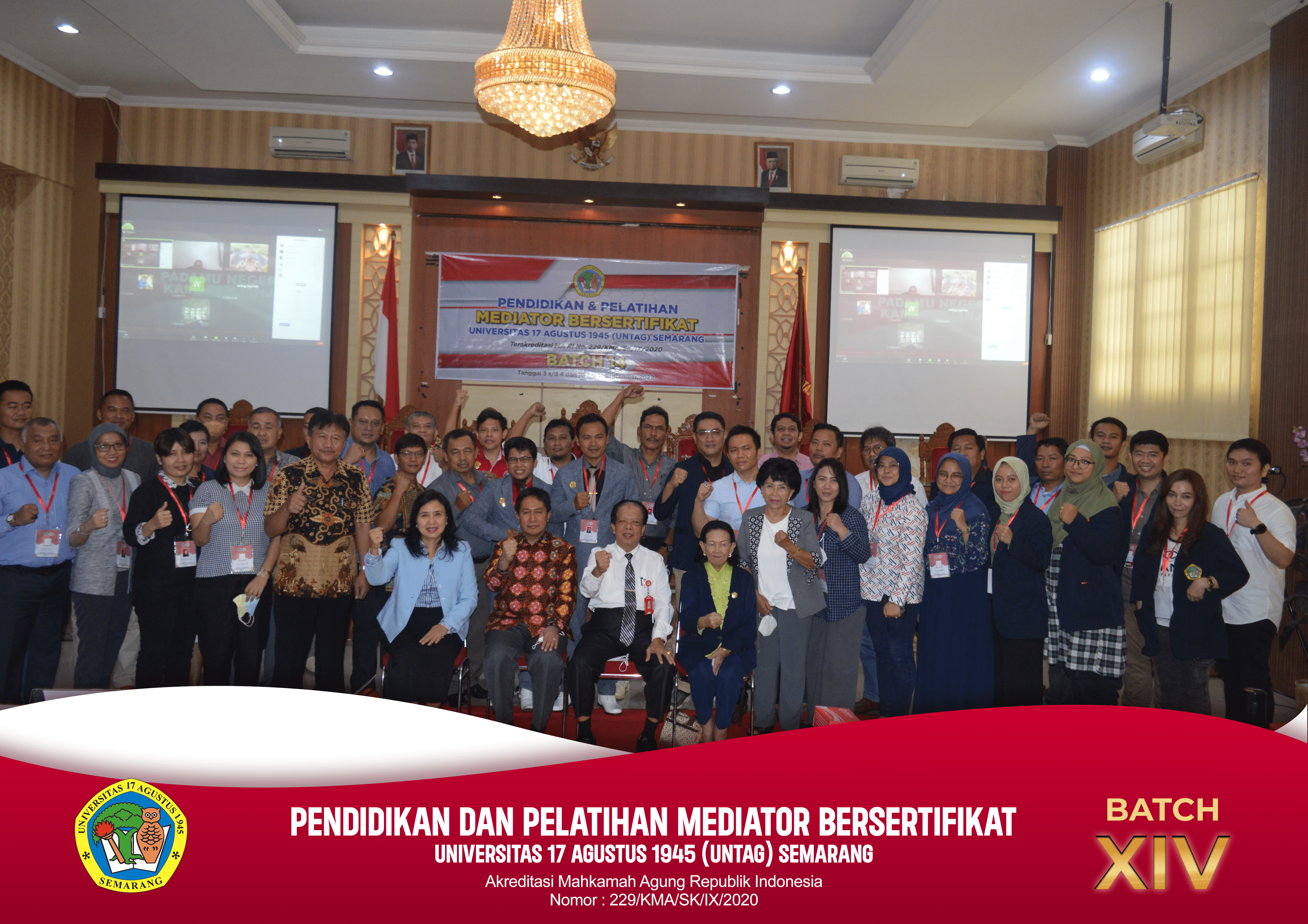 Untag Gelar Diklat Mediator Bersertifikat Batch 14