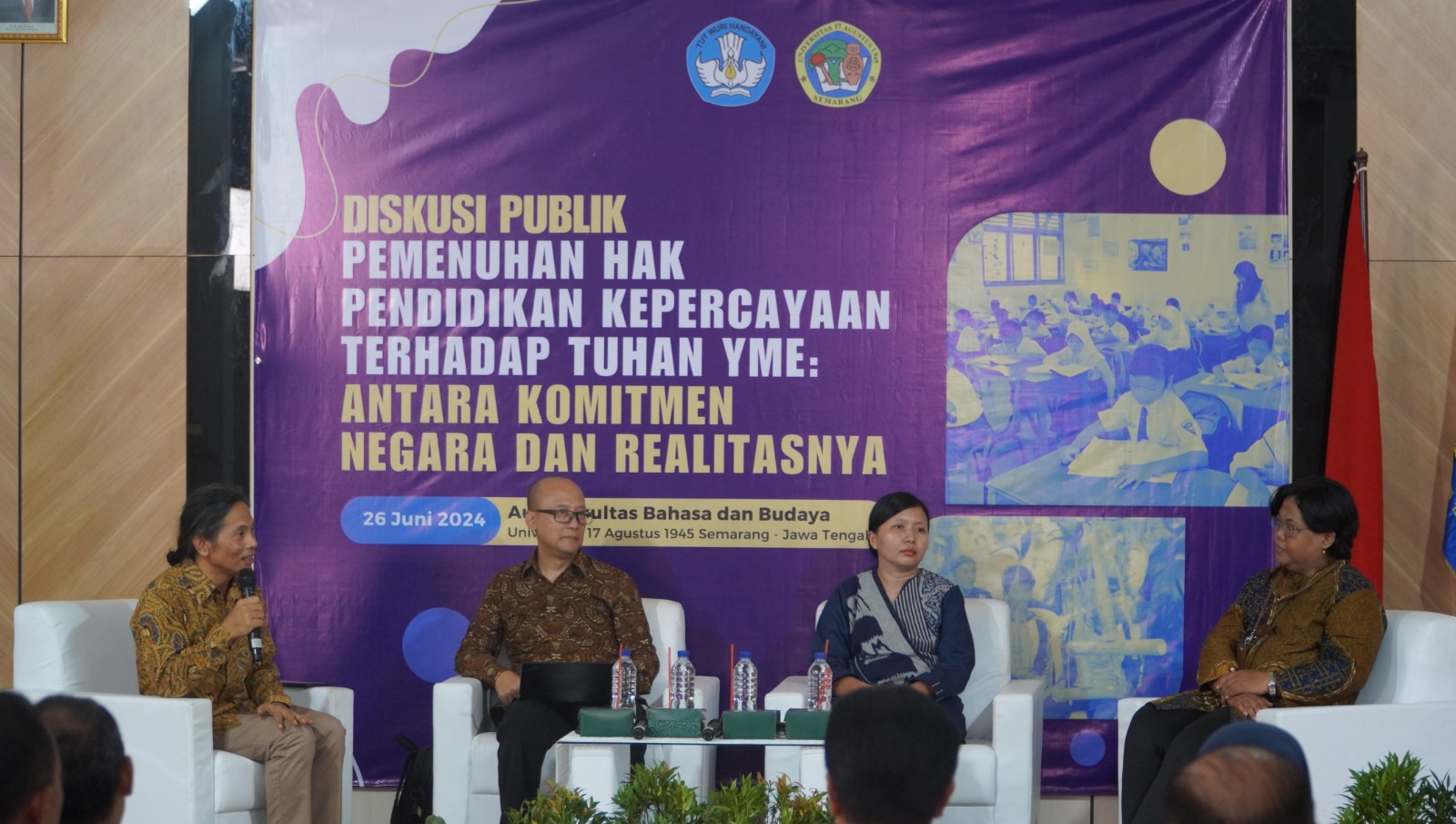 Menggugah Kesadaran, FBB Untag Gelar Diskusi Publik Tentang Layanan Pendidikan Kepercayaan
