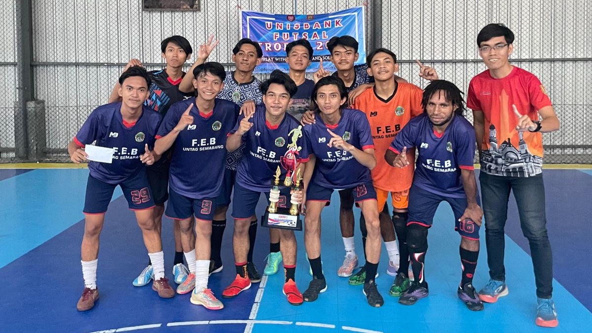Tim Futsal FEB Untag Rebut Juara 1 di Trofeo Unisbank Cup
