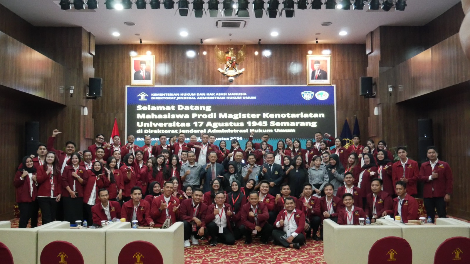 Mahasiswa Magister Kenotariatan UNTAG Dalami Ilmu di Kemenkum HAM dan ATR/BPN