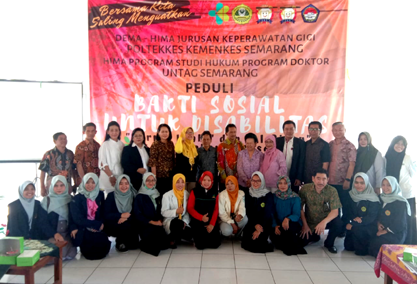 Bhakti Sosial Wujudkan Kesamaan Hak Kaum Disabilitas (Untag - Politekes)